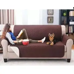 GENERICO - Protector De Sofa Doble Faz Cubre Sofá 3 Puestos en Poliéster