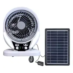 GENERICO - Ventilador Recargable Con Panel Solar
