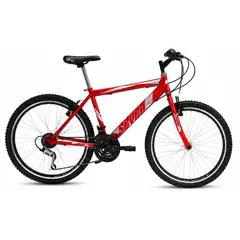 SEVEN - Bicicleta Todo Terreno Hombre Rin 26 18 cambios Rojo