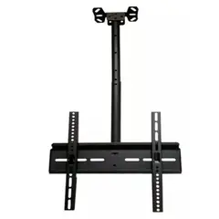 GENERICO - Soporte Escualizable de Techo para Tv 25 a 55 en Metal Color Negro