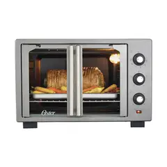 OSTER - Horno con Freidora de Aire, de 35 L de Capacidad, Color Gris