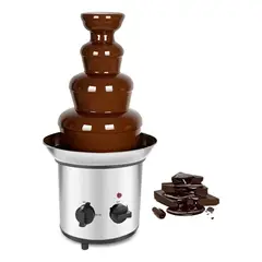 RENAHOUSE - Fuente De Chocolate 4 Niveles En Acero Inoxidable