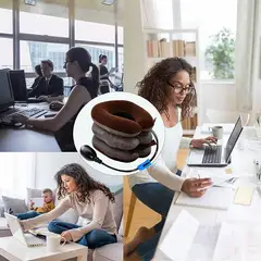 GENERICO - Soporte inflable para cuello almohada cervical