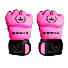 WONDER SPORT - Guantes de Artes marciales MMA Sport Rosado Talla S