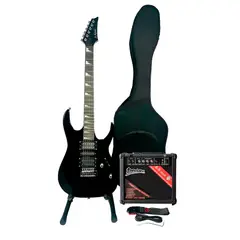 GENERICO - Kit Combo Guitarra Eléctrica Tipo Ibañez 170 + Accesorios