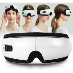 GENERICO - Gafas Masajeador de Ojos Inalámbrico con Musicoterapia y Calefacción