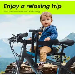 GENERICO - Soporte Silla Bicicleta para Niños Seguridad Asiento Frontal