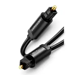 GENERICO - Cable Óptico de Audio Digital 5 Metros Negro para TV Barra de Sonido y Amplificador