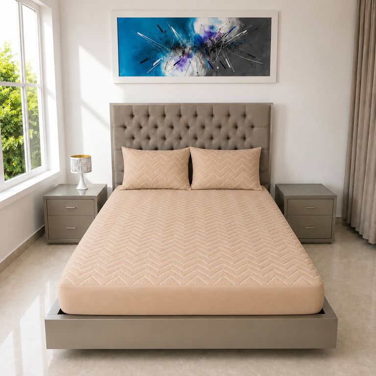 Imagen de Protector De Colchón Acolchado Fuelle 40cm + 2 Protectores de Almohadas