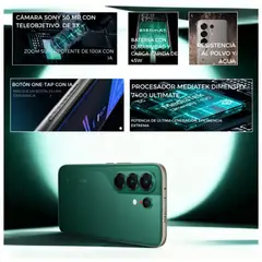 TECNO MOBILE - Celular Tecno Camon 50 Ultra 5G 256GB/8GB - Verde