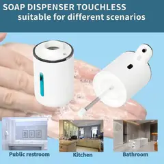 GENERICO - Dispensador De Jabón Automático Genérico Blanco Con Sensor
