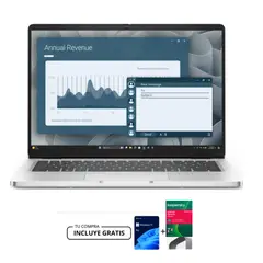 DELL - PORTATIL PRO 14 PC14255 – AMD RYZEN AI 7 350, 32GB DDR5, SSD 512GB, 14" FHD, WINDOWS 11 PRO