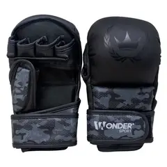 WONDER SPORT - Guantes de Kick Boxing Sport Negro Talla M