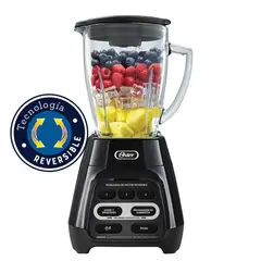 OSTER - Licuadora con Tecnología Reversible, Vaso de Vidrio