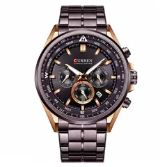 CURREN - Reloj 8399 Cronógrafo Para Hombre Moderno Elegante En Acero