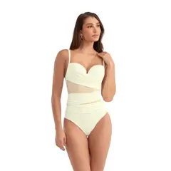 CHAMELA - Vestido De Baño Entero Vainilla 47435