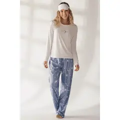 PROVOCAME - Conjunto Pantalón M-Larga Azul 23191