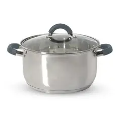 HOME ELEMENTS - Olla En Acero Inoxidable 24 Cm 6.3 Lt Con Tapa