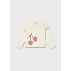 MAYORAL - Blusa Manga Larga Estampado Cereza