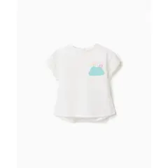 ZIPPY - Blusa Detalle Tejido Caracol Blanco