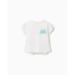 ZIPPY - Blusa Detalle Tejido Caracol Blanco