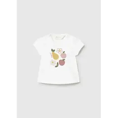 MAYORAL - Blusa Estampado Flores y Fruta Blanco
