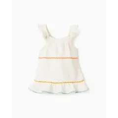ZIPPY - Blusa Bordado Rayas Beige