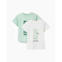 ZIPPY - Set 2 Camisetas Estampado Playa Verde