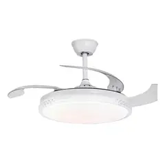BRITOCHET - Ventilador De Techo Sankey Aspas Retráctiles Luz Led Control