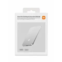 XIAOMI - POWER BANK 5000 MaH UltraThin Magnetic 15W Blanco/Silver