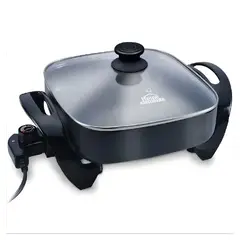 GENERICO - Sartén Eléctrico Cuadrado Home Elements 30 X 30 728997214 Color Negro