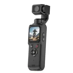 GENERICO - Cámara de Acción Vlogging 4K 64MP WiFi Pantalla Táctil 1.72″ 256GB Lente Gir 330° Seguimiento Facial