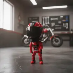 INFANTILES CAJUROMIX - Mini Casco De Colección A Escala Mini Piloto Rojo