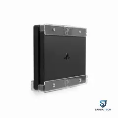 GENERICO - Soporte Pared HangerTech Compatible con Consolas PS4+Iuz LED 1m+Combo transp