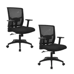 DISTRIONLINE - Set X2 Sillas De Oficina Estambul Tipo Gerente
