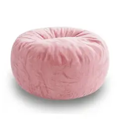 ESTILO RELAX - Silla Puff Supreme Grande - Tela Ultrasuave - Rosa