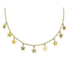 MERAKI - Cadena para Mujer con Dije Bañada en Oro 24K Joyería Artesanal Cadena elegante
