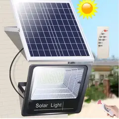 GENERICO - Reflector solar LED 300W con panel 12W y control remoto