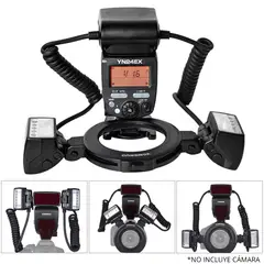 YONGNUO - Flash Macro YN24EX para Sony Twin TTL con Anillos y Estuche