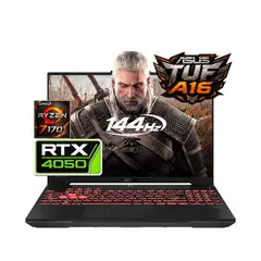 ASUS - Portátil Gamer Tuf A16 Ryzen 7 170 16  512 SSD RTX 4050 6GB 165Hz 16 WUXGA 144Hz