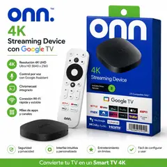 GOOGLE - TV Onn Full HD 4K Streaming Device HDMI Control por Voz Original