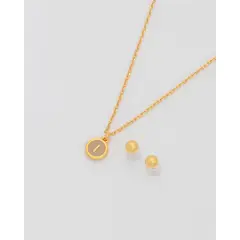 AVEMARIA - Collar Letra + Aretes