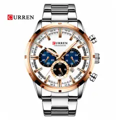 CURREN - Reloj 8355 Cronógrafo Para Hombre Deportivo Elegante En Acero