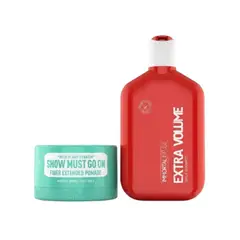 IMMORTAL Y ROTERBART - Combo Immortal Shampoo Infuse Extra Volume Y Cera Infuse Bubble Gum