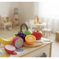 GENERICO - Frutas De Juguete Para Cortar Cocina Didáctica Niños