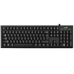 GENIUS - Teclado KB-100 USB Teclas Cómodas, Resistente y de Alto Rendimiento