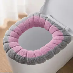 GENERICO - Protector Cubierta Asiento Bizcocho Térmico Inodoro Lavable Rosa
