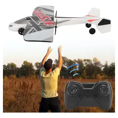 GENERICO - Avión Control Remoto 2.4GHz Espuma EPP Aire Libre Recargable