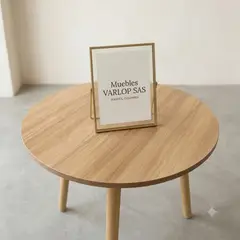 GENERICO - Mesa De Centro Redonda Un Nivel Arena Sala Auxiliar Decoración Moderna
