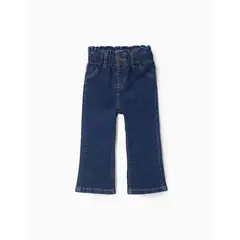 ZIPPY - Pantalón Resortado Denim Azul Oscuro